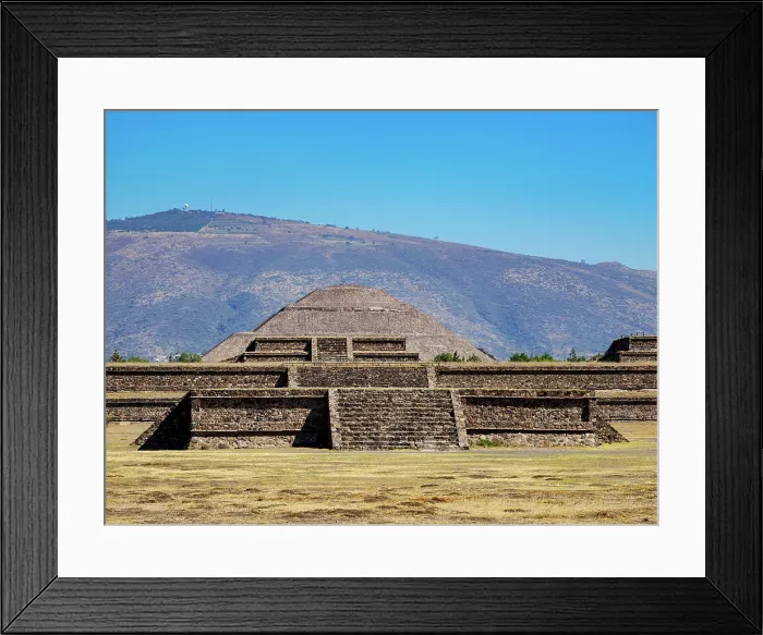Framed Print : View over the Citadel towards the Pyramid of the Sun, Teotihuacan, Mexico State, Mexico Framed Print : View over the Citadel towards the Pyramid of the Sun, Teotihuacan, Mexico State, Mexico