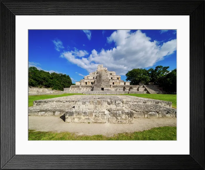 Framed Print : Temple of Five Floors, Great Acropolis, Edzna Archaeological Site, Campeche State, Mexico Framed Print : Temple of Five Floors, Great Acropolis, Edzna Archaeological Site, Campeche State, Mexico