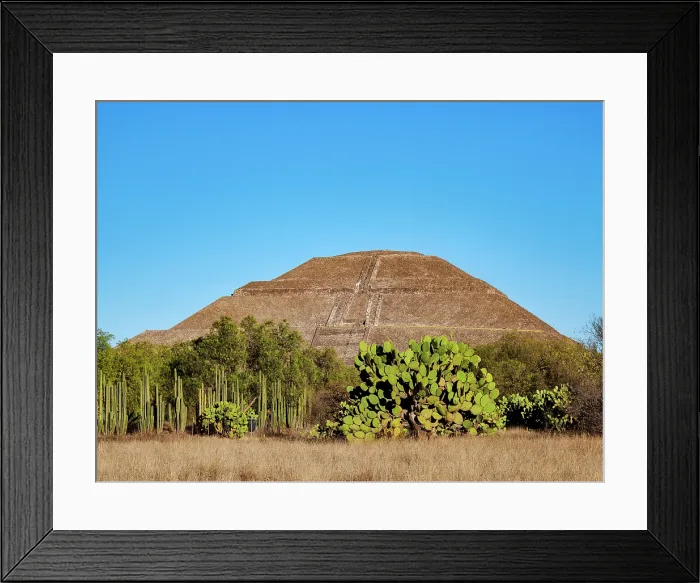 Framed Print : Pyramid of the Sun, Teotihuacan, Mexico State, Mexico Framed Print : Pyramid of the Sun, Teotihuacan, Mexico State, Mexico