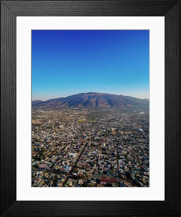 Framed Print : San Martin de las Piramides, aerial view, Mexico State, Mexico Framed Print : San Martin de las Piramides, aerial view, Mexico State, Mexico
