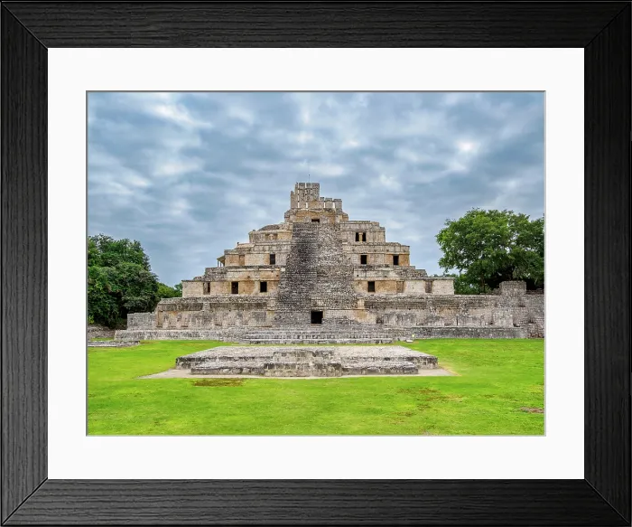 Framed Print : Temple of Five Floors, Great Acropolis, Edzna Archaeological Site, Campeche State, Mexico Framed Print : Temple of Five Floors, Great Acropolis, Edzna Archaeological Site, Campeche State, Mexico