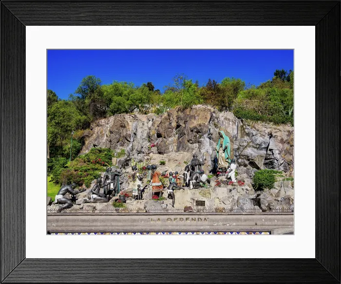 Framed Print : The Offering Sculptural Ensemble, Villa de Guadalupe, Mexico City, Mexico Framed Print : The Offering Sculptural Ensemble, Villa de Guadalupe, Mexico City, Mexico