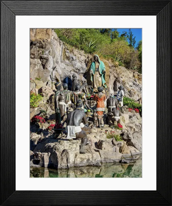 Framed Print : The Offering Sculptural Ensemble, Villa de Guadalupe, Mexico City, Mexico