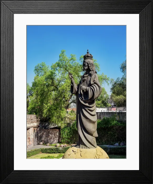 Framed Print : Sculpture at the gardens of Basilica of Our Lady of Guadalupe, Villa de Guadalupe, Mexico City, Mexico Framed Print : Sculpture at the gardens of Basilica of Our Lady of Guadalupe, Villa de Guadalupe, Mexico City, Mexico