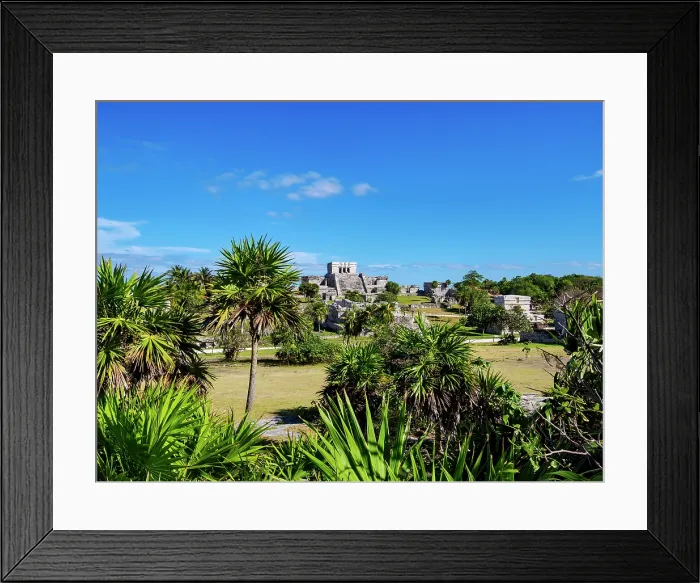 Framed Print : View towards El Castillo, Tulum Archeological Site, Quintana Roo State, Mexico Framed Print : View towards El Castillo, Tulum Archeological Site, Quintana Roo State, Mexico