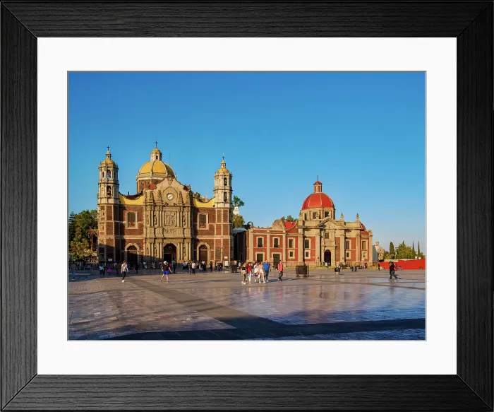Framed Print : Old Basilica of Guadalupe and Temple and Convent of Las Capuchinas at sunset, Plaza de las Americas, Villa de Guadalupe, Mexico City, Mexico Framed Print : Old Basilica of Guadalupe and Temple and Convent of Las Capuchinas at sunset, Plaza de las Americas, Villa de Guadalupe, Mexico City, Mexico
