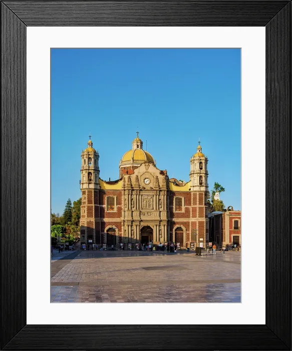 Framed Print : Old Basilica of Guadalupe at sunset, Plaza de las Americas, Villa de Guadalupe, Mexico City, Mexico Framed Print : Old Basilica of Guadalupe at sunset, Plaza de las Americas, Villa de Guadalupe, Mexico City, Mexico