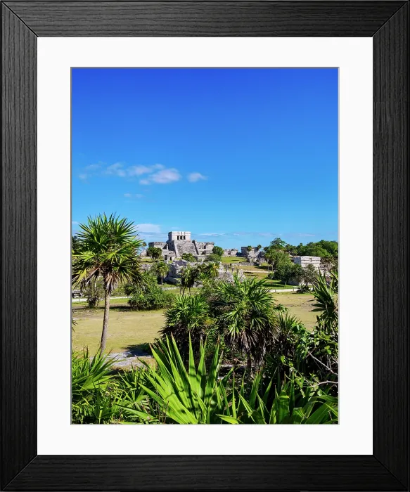 Framed Print : View towards El Castillo, Tulum Archeological Site, Quintana Roo State, Mexico Framed Print : View towards El Castillo, Tulum Archeological Site, Quintana Roo State, Mexico