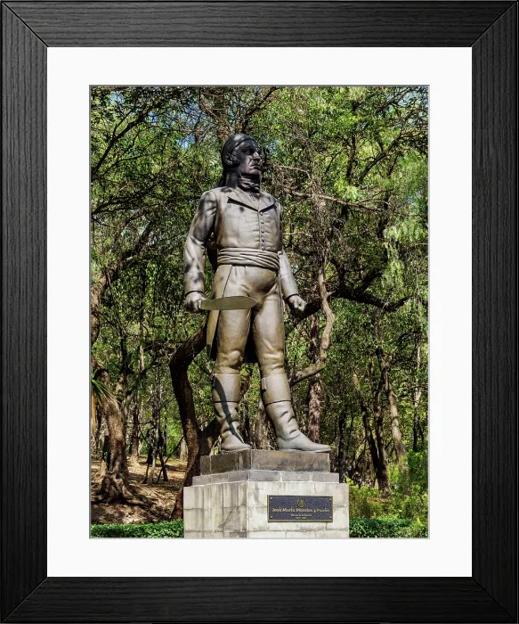 Framed Print : Statue of Jose Maria Morelos y Pavon, Bosque de Chapultepec Park, Mexico City, Mexico Framed Print : Statue of Jose Maria Morelos y Pavon, Bosque de Chapultepec Park, Mexico City, Mexico