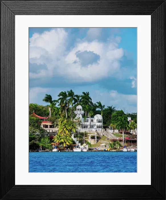 Framed Print : View over Bacalar Lagoon towards Arab House, Bacalar, Quintana Roo State, Mexico Framed Print : View over Bacalar Lagoon towards Arab House, Bacalar, Quintana Roo State, Mexico
