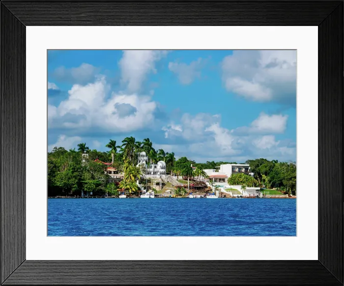 Framed Print : View over Bacalar Lagoon towards Arab House, Bacalar, Quintana Roo State, Mexico Framed Print : View over Bacalar Lagoon towards Arab House, Bacalar, Quintana Roo State, Mexico