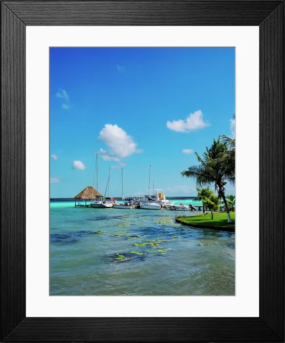 Framed Print : Bacalar Lagoon, Bacalar, Quintana Roo State, Mexico Framed Print : Bacalar Lagoon, Bacalar, Quintana Roo State, Mexico
