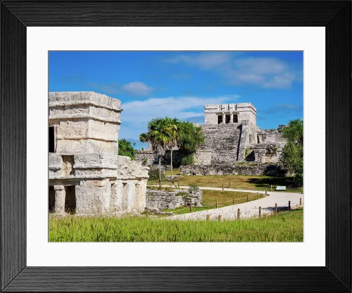 Framed Print : El Castillo, Tulum Archeological Site, Quintana Roo State, Mexico