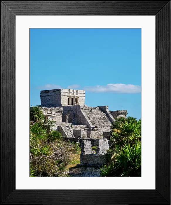 Framed Print : El Castillo, Tulum Archeological Site, Quintana Roo State, Mexico