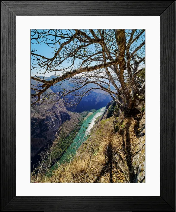 Framed Print : Sumidero Canyon, elevated view, Chiapas State, Mexico Framed Print : Sumidero Canyon, elevated view, Chiapas State, Mexico