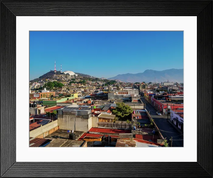 Framed Print : Cityscape of Oaxaca de Juarez, Oaxaca State, Mexico Framed Print : Cityscape of Oaxaca de Juarez, Oaxaca State, Mexico