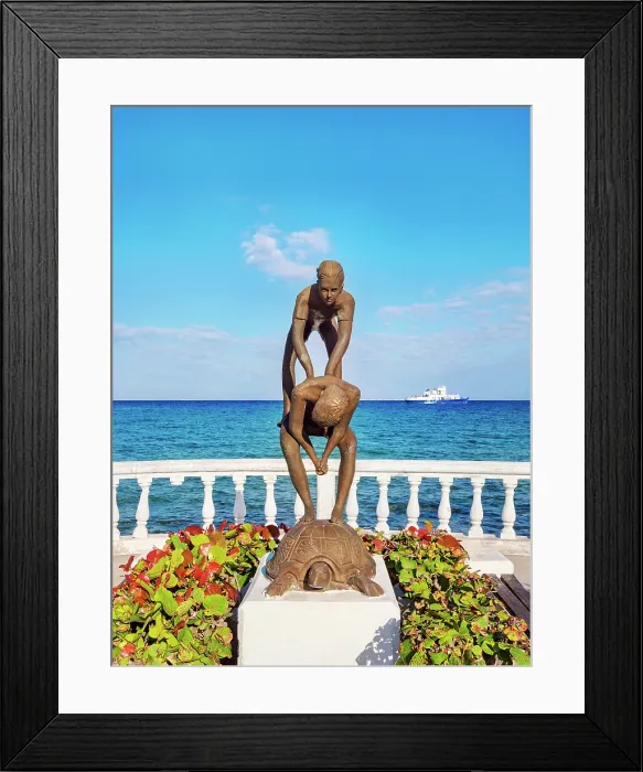 Framed Print : Leap Frog Sculpture, waterfront of San Miguel de Cozumel, Cozumel Island, Quintana Roo State, Mexico Framed Print : Leap Frog Sculpture, waterfront of San Miguel de Cozumel, Cozumel Island, Quintana Roo State, Mexico