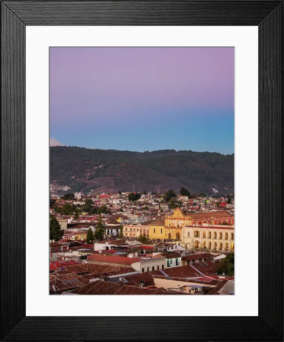 Framed Print : View towards the San Cristobal Cathedral at dusk, San Cristobal de las Casas, Chiapas State, Mexico Framed Print : View towards the San Cristobal Cathedral at dusk, San Cristobal de las Casas, Chiapas State, Mexico