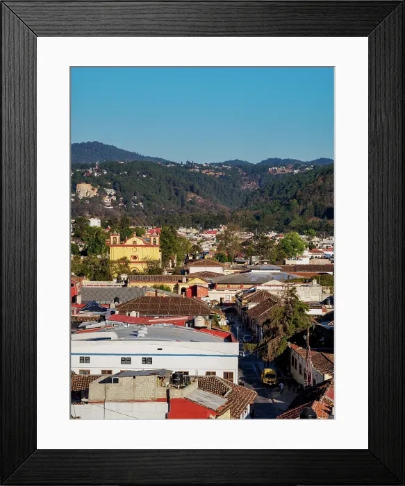 Framed Print : View towards the San Francisco de Asis Church, San Cristobal de las Casas, Chiapas State, Mexico Framed Print : View towards the San Francisco de Asis Church, San Cristobal de las Casas, Chiapas State, Mexico