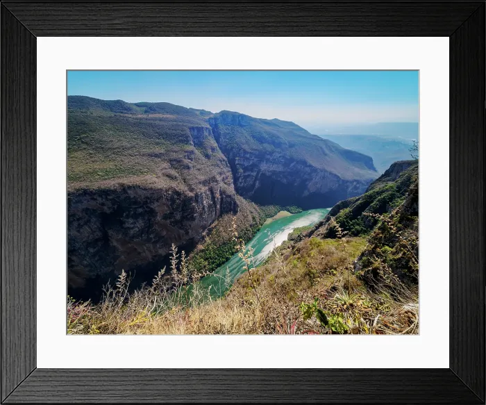 Framed Print : Sumidero Canyon, elevated view, Chiapas State, Mexico Framed Print : Sumidero Canyon, elevated view, Chiapas State, Mexico