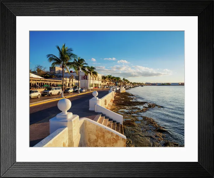 Framed Print : Waterfront of San Miguel de Cozumel, Cozumel Island, Quintana Roo State, Mexico Framed Print : Waterfront of San Miguel de Cozumel, Cozumel Island, Quintana Roo State, Mexico
