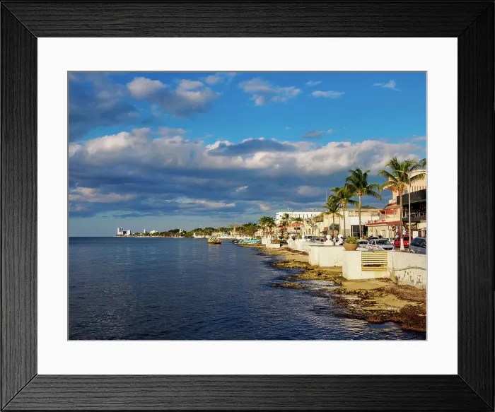 Framed Print : Waterfront of San Miguel de Cozumel, Cozumel Island, Quintana Roo State, Mexico Framed Print : Waterfront of San Miguel de Cozumel, Cozumel Island, Quintana Roo State, Mexico