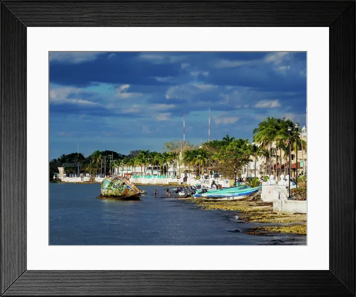 Framed Print : Waterfront of San Miguel de Cozumel, Cozumel Island, Quintana Roo State, Mexico Framed Print : Waterfront of San Miguel de Cozumel, Cozumel Island, Quintana Roo State, Mexico