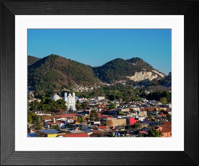 Framed Print : View towards the Santa Lucia Church, San Cristobal de las Casas, Chiapas State, Mexico Framed Print : View towards the Santa Lucia Church, San Cristobal de las Casas, Chiapas State, Mexico