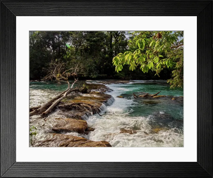 Framed Print : Xanil River, Arroyo Agua Azul, Chiapas State, Mexico Framed Print : Xanil River, Arroyo Agua Azul, Chiapas State, Mexico