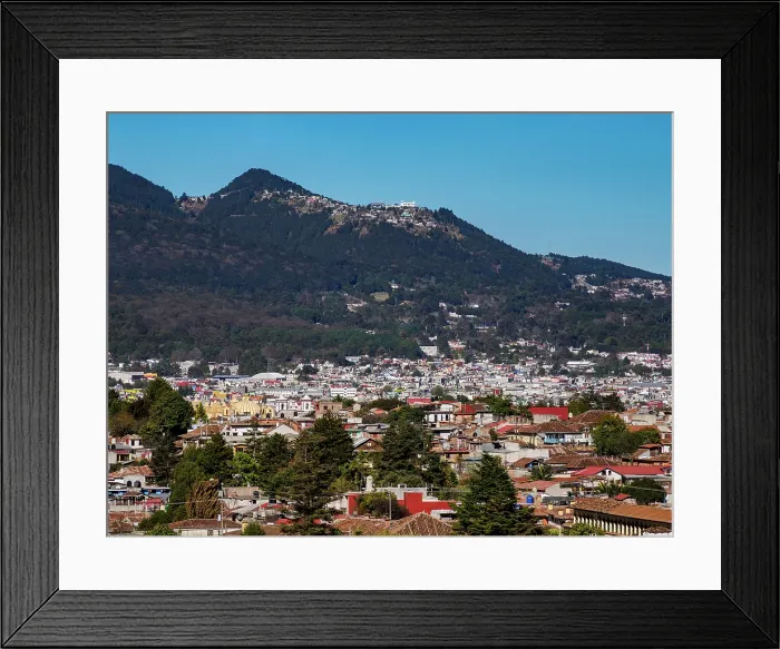 Framed Print : Cityscape of San Cristobal de las Casas, elevated view, Chiapas State, Mexico Framed Print : Cityscape of San Cristobal de las Casas, elevated view, Chiapas State, Mexico