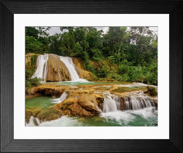 Framed Print : Agua Azul Waterfalls, Arroyo Agua Azul, Chiapas State, Mexico Framed Print : Agua Azul Waterfalls, Arroyo Agua Azul, Chiapas State, Mexico