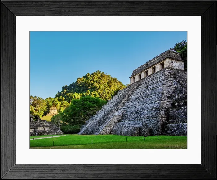 Framed Print : Temple of the Inscriptions at sunset, Palenque Archaeological Site, Palenque, Chiapas State, Mexico Framed Print : Temple of the Inscriptions at sunset, Palenque Archaeological Site, Palenque, Chiapas State, Mexico