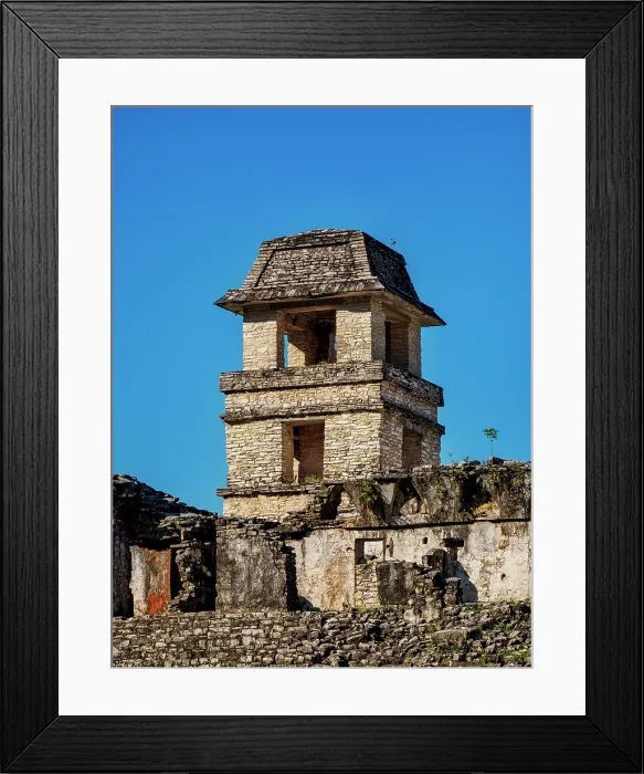 Framed Print : The Palace, Palenque Archaeological Site, Palenque, Chiapas State, Mexico