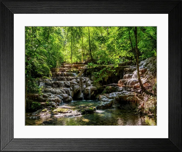 Framed Print : Waterfall at the Palenque Archaeological Site, Palenque, Chiapas State, Mexico Framed Print : Waterfall at the Palenque Archaeological Site, Palenque, Chiapas State, Mexico