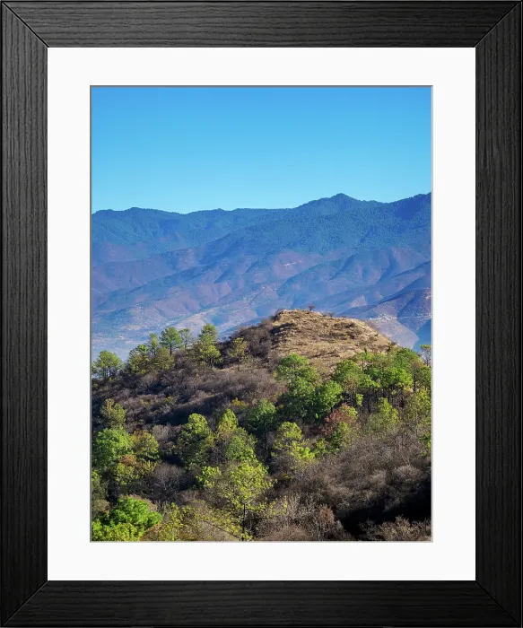 Framed Print : Landscape of Monte Alban, Oaxaca State, Mexico Framed Print : Landscape of Monte Alban, Oaxaca State, Mexico