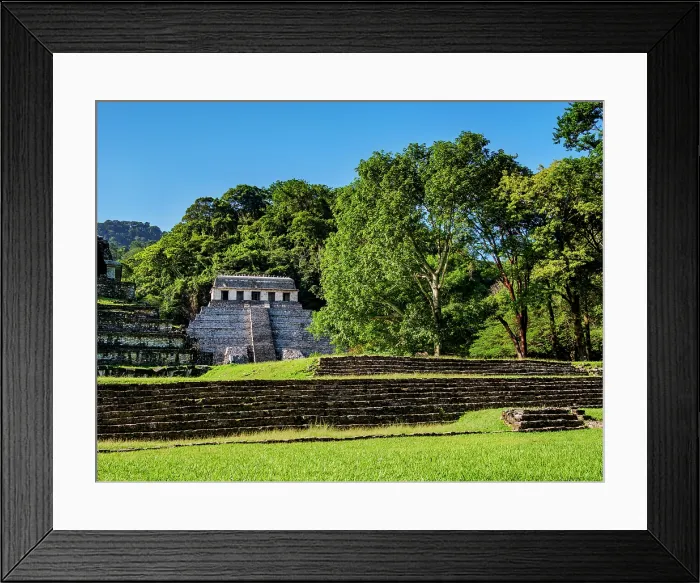 Framed Print : View towards the Temple of the Inscriptions, Palenque Archaeological Site, Palenque, Chiapas State, Mexico Framed Print : View towards the Temple of the Inscriptions, Palenque Archaeological Site, Palenque, Chiapas State, Mexico
