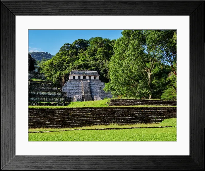 Framed Print : View towards the Temple of the Inscriptions, Palenque Archaeological Site, Palenque, Chiapas State, Mexico Framed Print : View towards the Temple of the Inscriptions, Palenque Archaeological Site, Palenque, Chiapas State, Mexico