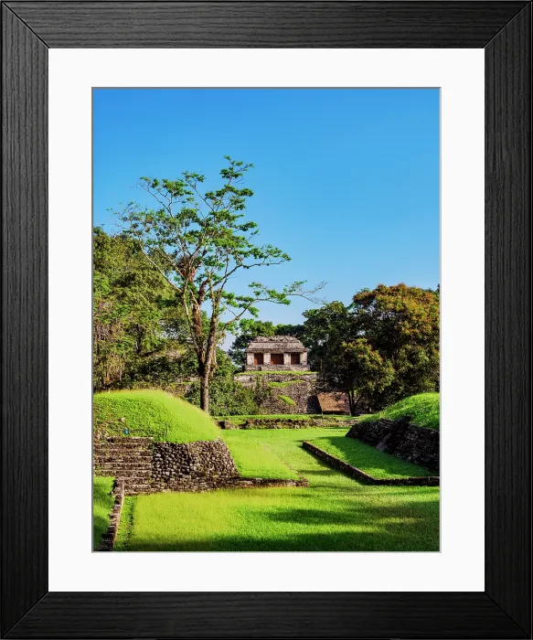 Framed Print : View over the Ball Court towards the North Group, Palenque Archaeological Site, Palenque, Chiapas State, Mexico Framed Print : View over the Ball Court towards the North Group, Palenque Archaeological Site, Palenque, Chiapas State, Mexico