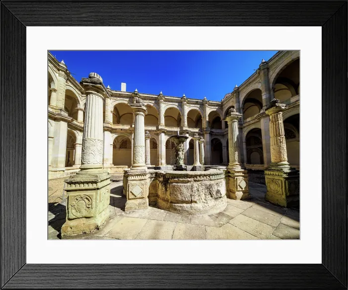 Framed Print : Cloister at the Convent of Santo Domingo de Guzman, Oaxaca de Juarez, Oaxaca State, Mexico
