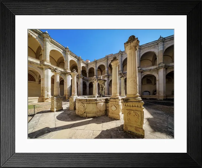 Framed Print : Cloister at the Convent of Santo Domingo de Guzman, Oaxaca de Juarez, Oaxaca State, Mexico Framed Print : Cloister at the Convent of Santo Domingo de Guzman, Oaxaca de Juarez, Oaxaca State, Mexico