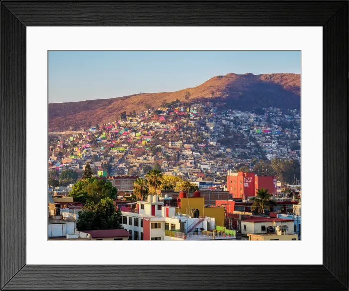 Framed Print : Cityscape of Oaxaca de Juarez at sunrise, Oaxaca State, Mexico Framed Print : Cityscape of Oaxaca de Juarez at sunrise, Oaxaca State, Mexico