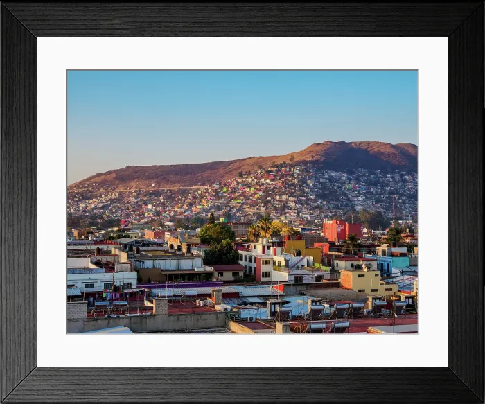 Framed Print : Cityscape of Oaxaca de Juarez at sunrise, Oaxaca State, Mexico Framed Print : Cityscape of Oaxaca de Juarez at sunrise, Oaxaca State, Mexico