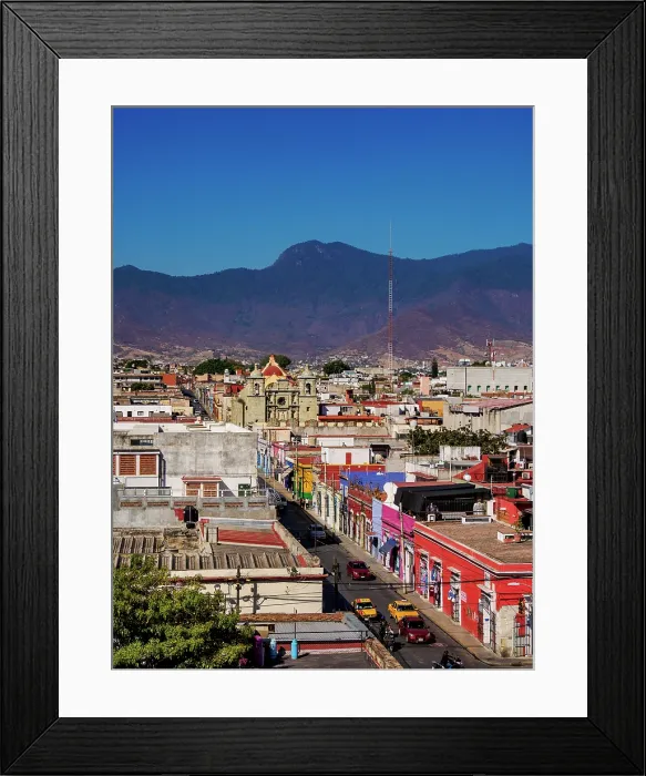 Framed Print : View towards the San Felipe Neri Church, Oaxaca de Juarez, Oaxaca State, Mexico Framed Print : View towards the San Felipe Neri Church, Oaxaca de Juarez, Oaxaca State, Mexico