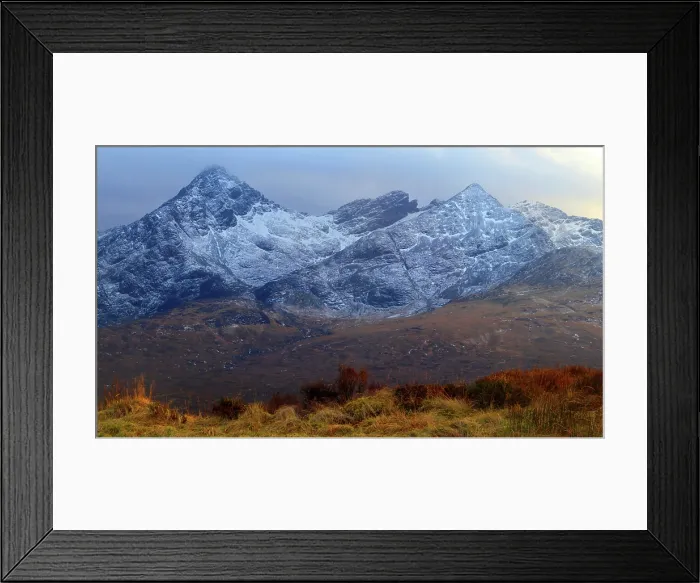 Framed Print : Cullin Hills in winter, Isle of Skye, Scotland, UK Framed Print : Cullin Hills in winter, Isle of Skye, Scotland, UK