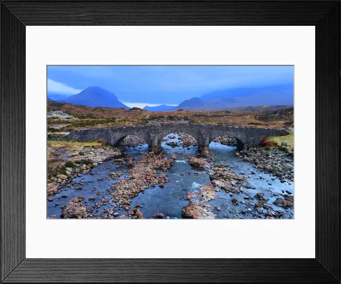 Framed Print : Sligachan Old Bridge and Cullin Hills, Isle of Skye, Scotland Framed Print : Sligachan Old Bridge and Cullin Hills, Isle of Skye, Scotland