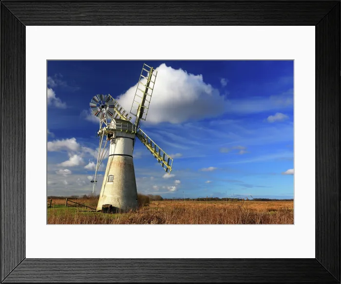 Framed Print : Thurne Mill, Norfolk Broads, Norfolk Framed Print : Thurne Mill, Norfolk Broads, Norfolk