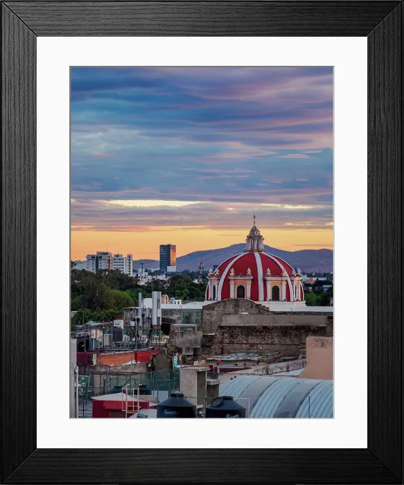 Framed Print : View towards the San Jeronimo Church at sunset, City of Puebla, Puebla State, Mexico Framed Print : View towards the San Jeronimo Church at sunset, City of Puebla, Puebla State, Mexico