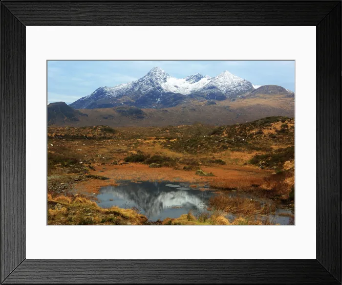 Framed Print : Cullin Hills in winter, Isle of Skye, Scotland, UK Framed Print : Cullin Hills in winter, Isle of Skye, Scotland, UK