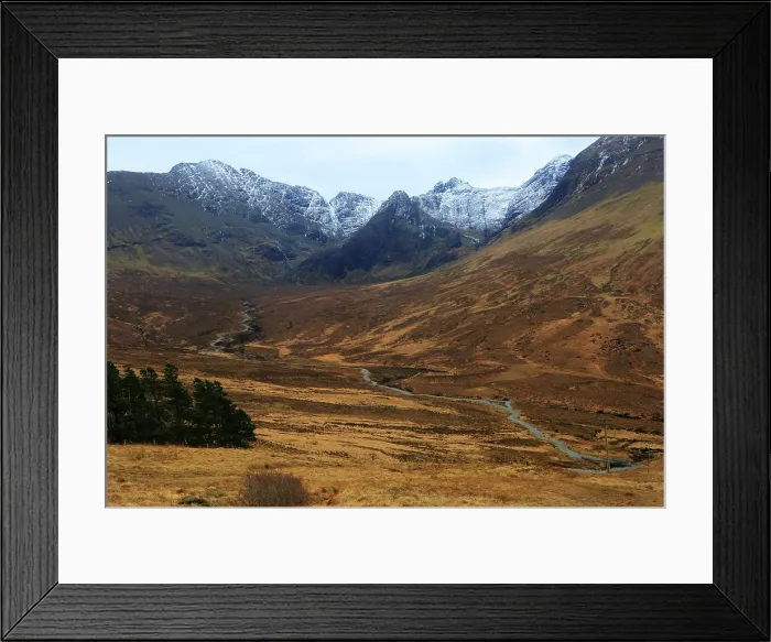 Framed Print : Cullin Hills in winter, Isle of Skye, Scotland, UK Framed Print : Cullin Hills in winter, Isle of Skye, Scotland, UK