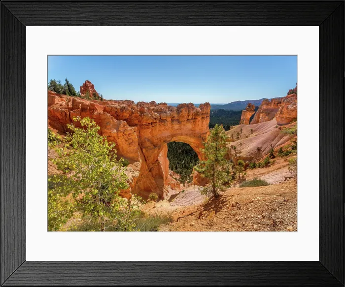 Framed Print : The Natural Bridge Arch at Bryce Canyon National Park, Utah, USA Framed Print : The Natural Bridge Arch at Bryce Canyon National Park, Utah, USA